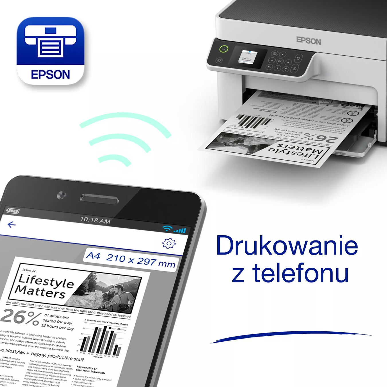 Drukarka Epson M2120 mono (3 lata gwarancji)*
