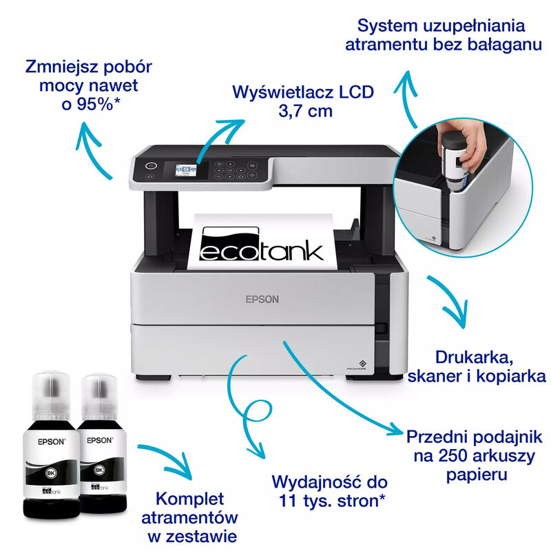 Drukarka Epson M2170 EcoTank MONO (3 lata gwarancji)*