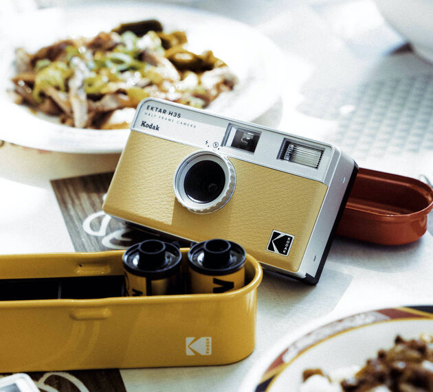 Półklatkowy aparat analogowy Kodak EKTAR H35 Sand