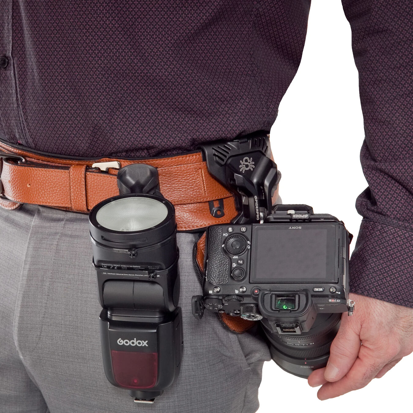 Pas biodrowy Spider Camera Holster SpiderPro Dual Camera System v3 - BLACK