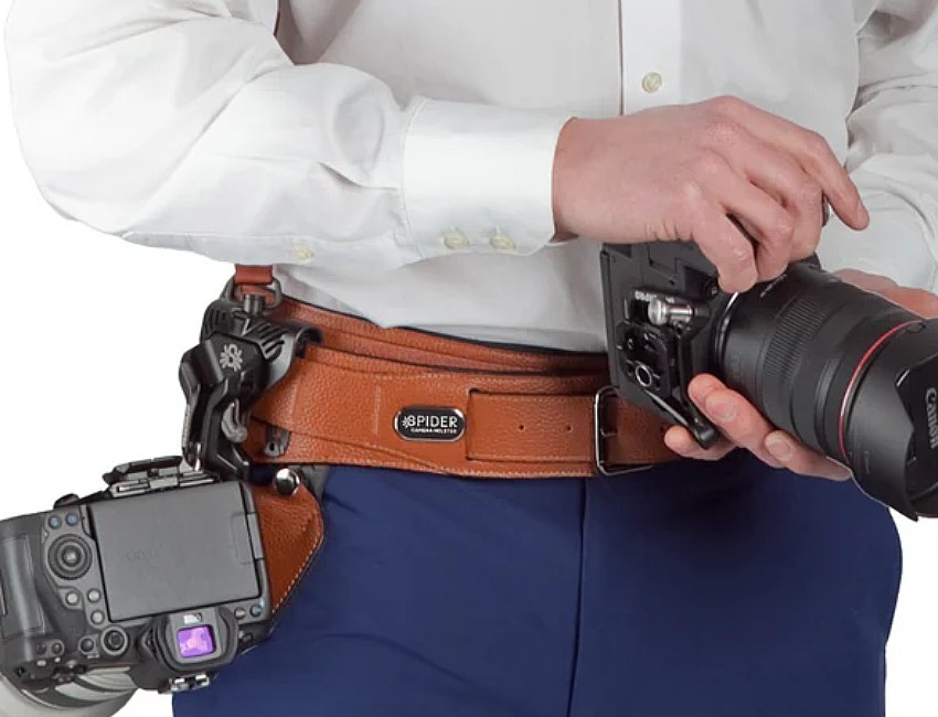 Pas biodrowy Spider Camera Holster SpiderPro Dual Camera System v3 - BROWN