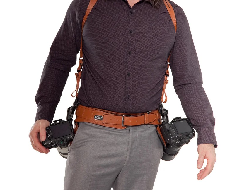 Pas biodrowy Spider Camera Holster SpiderPro Dual Camera System v3 - BROWN