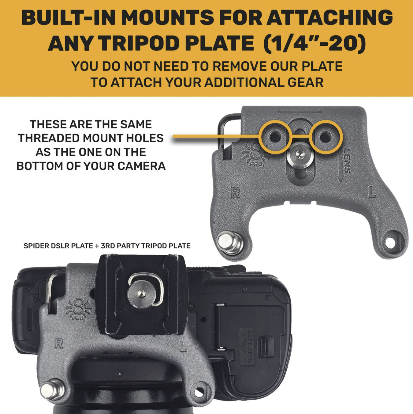 Pas biodrowy Spider Camera Holster SpiderPro Single DSLR Camera System v2