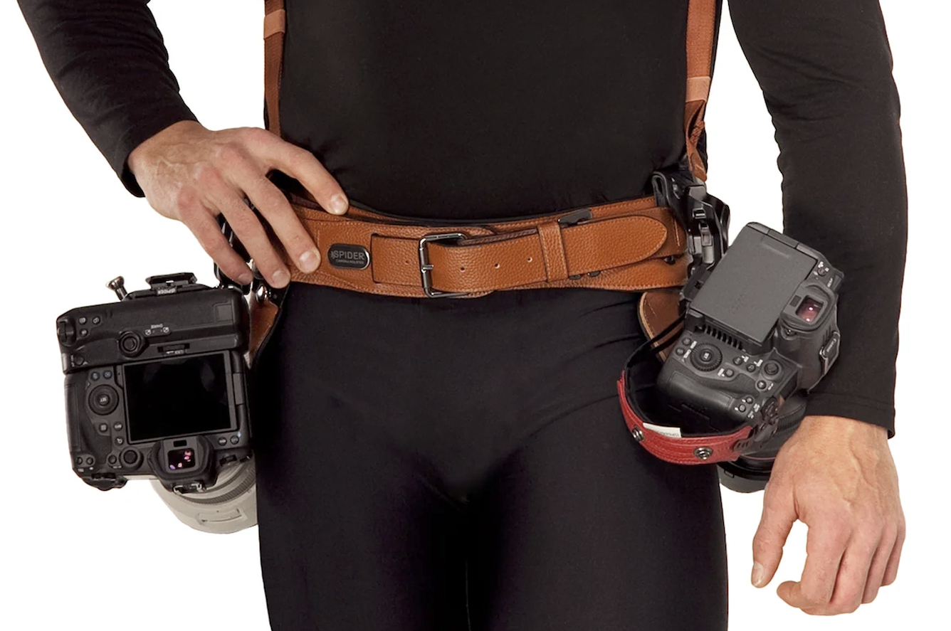 Pas biodrowy Spider Camera Holster SpiderPro Dual Camera System v3 - BROWN