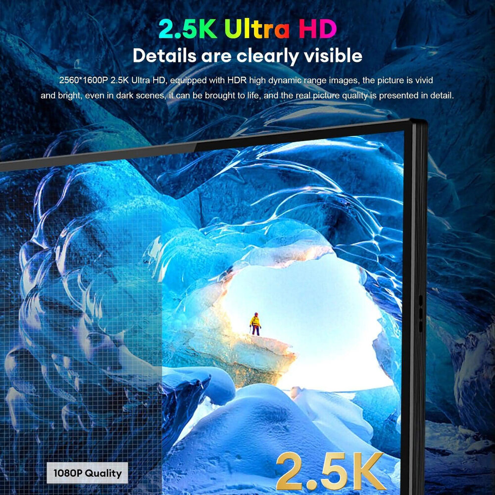 Przenośny monitor ZEUSLAP P16KT 16" (dotykowy)