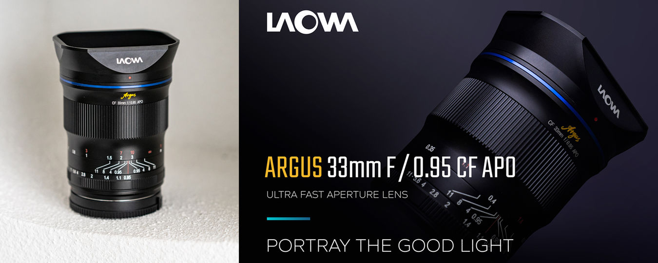 Obiektyw Laowa 33mm f/0,95 Argus APO CF - mocowanie Sony E - APS-C