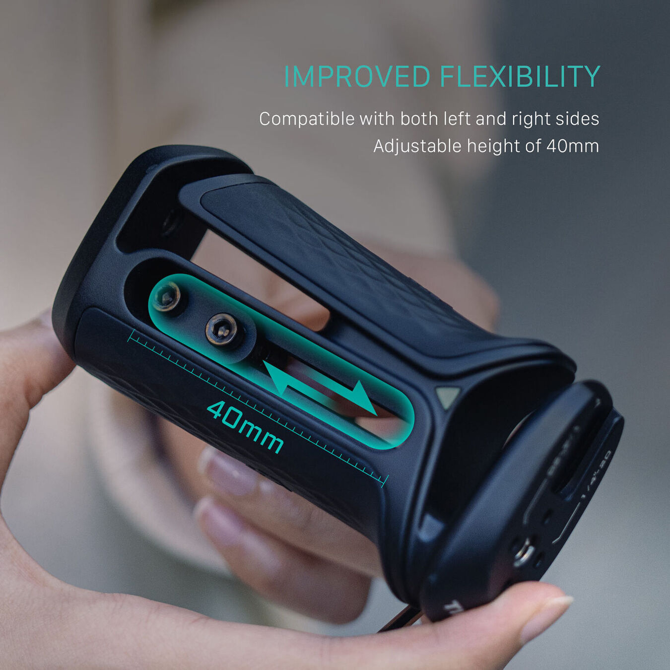 Tilta TA-XSH1-B Xeno Side Handle (1/4"-20 with Locating Pins) - Black