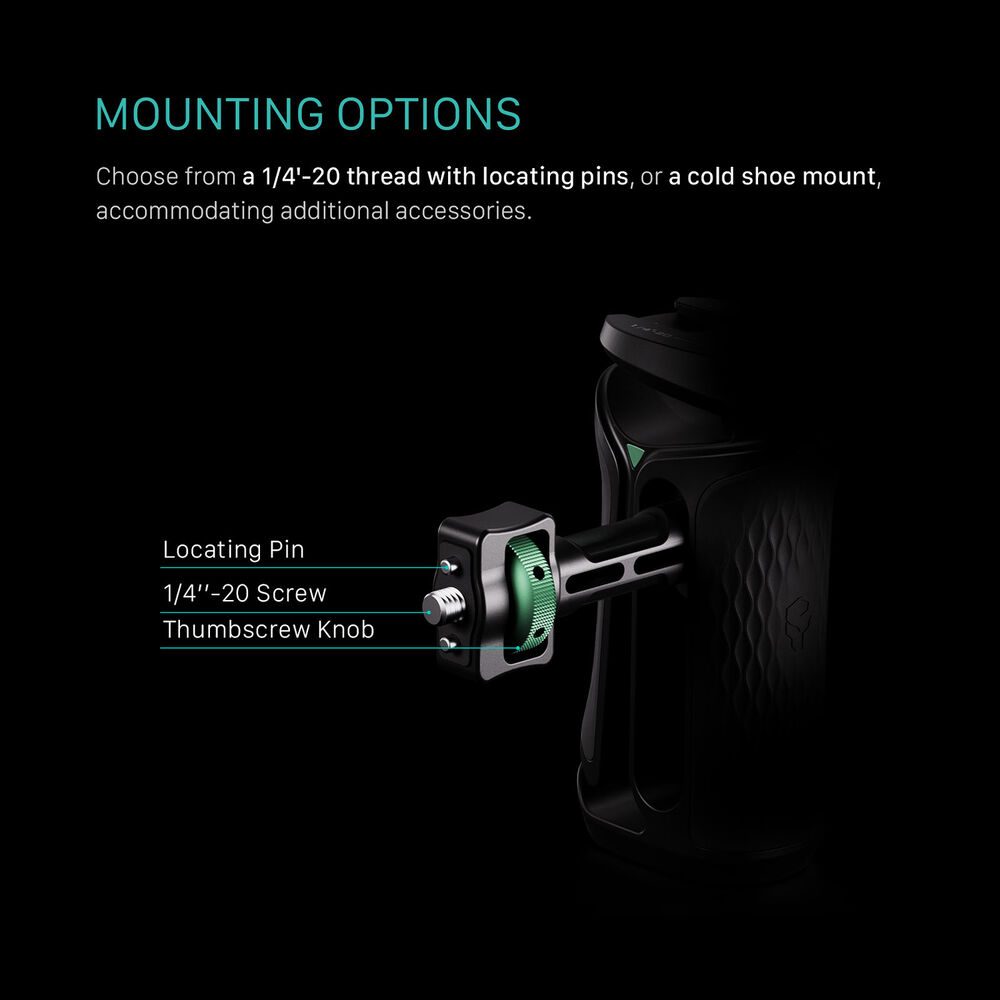 Tilta TA-XSH1-B Xeno Side Handle (1/4"-20 with Locating Pins) - Black