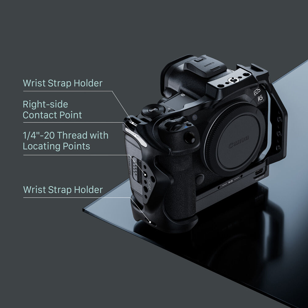 Klatka Tilta TA-T68-A-B z systemem chłodzenia do Canon R5 Mark II Base Kit - Czarny