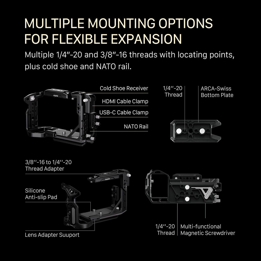 Klatka Tilta TA-T88-B-B do Sony FX2 Base Kit - Czarny