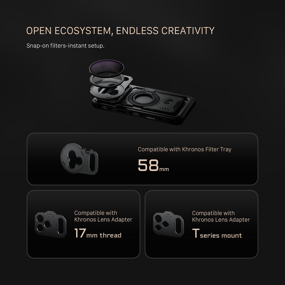 Zestaw Tilta TK-IP17-PMA-SG Khronos Street Snap do iPhone'a 17 Pro Max (Gwiezdna Szarość)