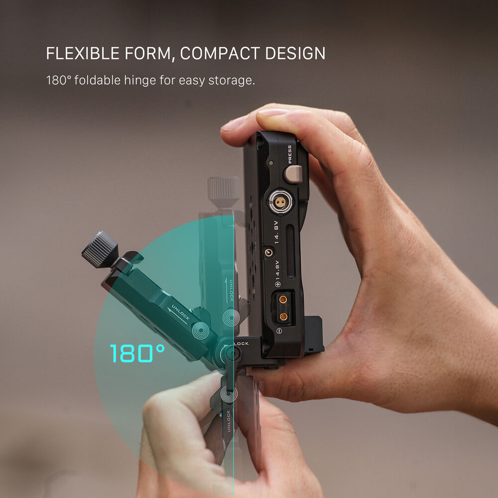 Tilta TA-BTP4K-V-B Mini PD V Mount Battery Plate with Adjustable ARCA Receiver Kit – Black