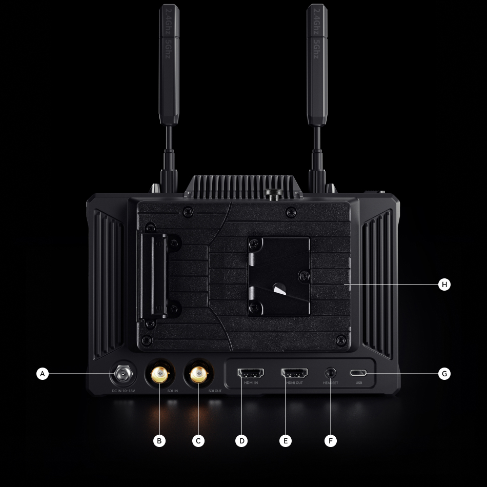 Monitor do bezprzewodowej transmisji Hollyland Pyro 7 - 7" Wireless Transceiving Monitor