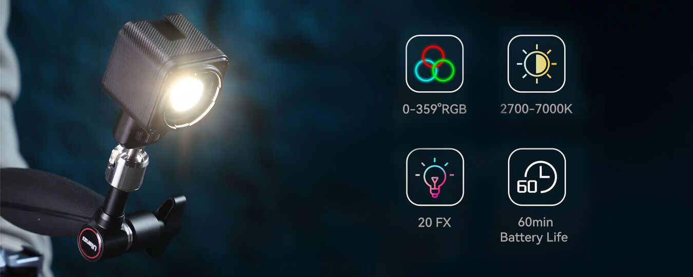 Lampa LED Ulanzi L3 - RGB, WB (2700 K - 7000 K)