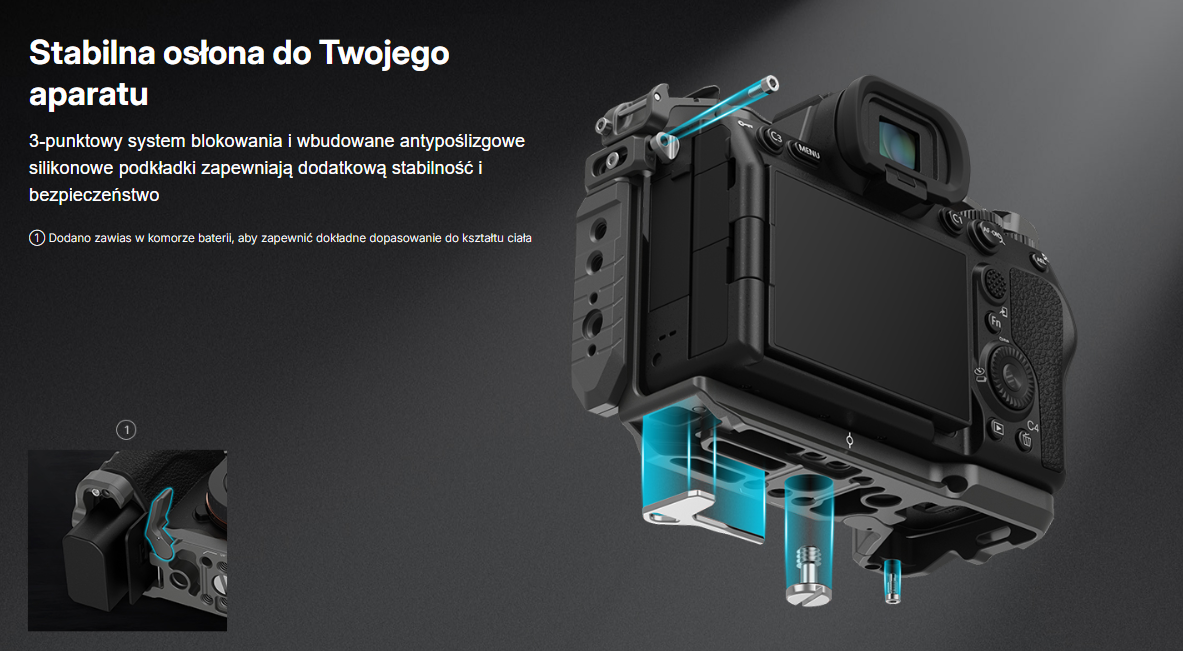 Klatka SmallRig 4538 HawkLock Quick Release Cage Kit for Sony A7R V / A7 IV / A7S III