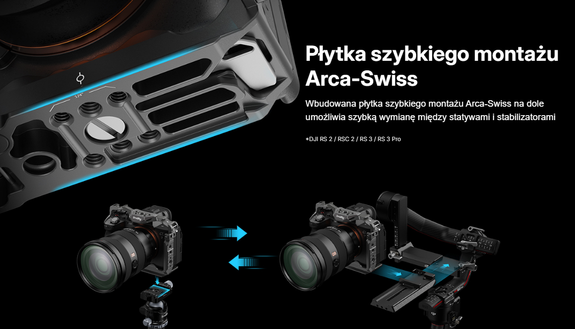 Klatka SmallRig 4538 HawkLock Quick Release Cage Kit for Sony A7R V / A7 IV / A7S III