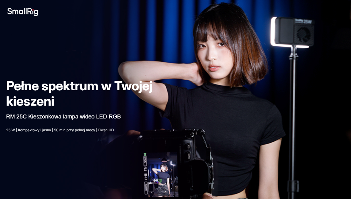 Lampa SmallRig 5357 RM 25C mini LED Video Light Black