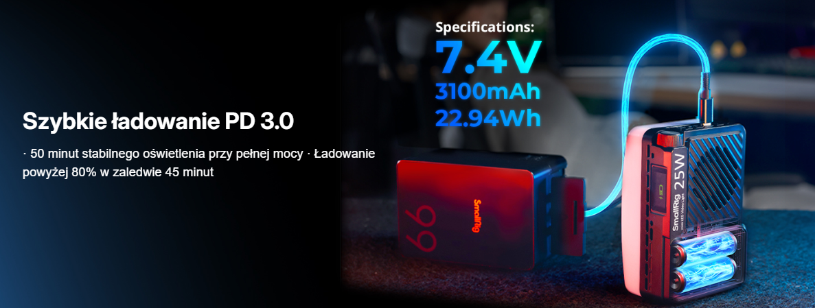 Lampa SmallRig 5357 RM 25C mini LED Video Light Black