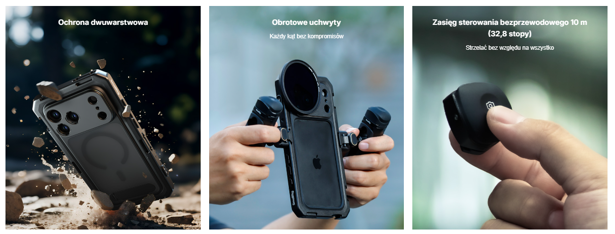 Zestaw SmallRig 5540 Mobile Dual Handheld Kit for iPhone 17 Pro