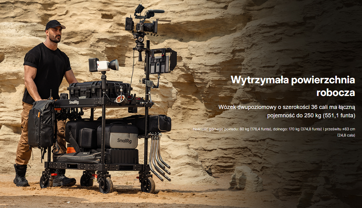 Wózek SmallRig 4573 36" Lightweight Video Production Camera Cart