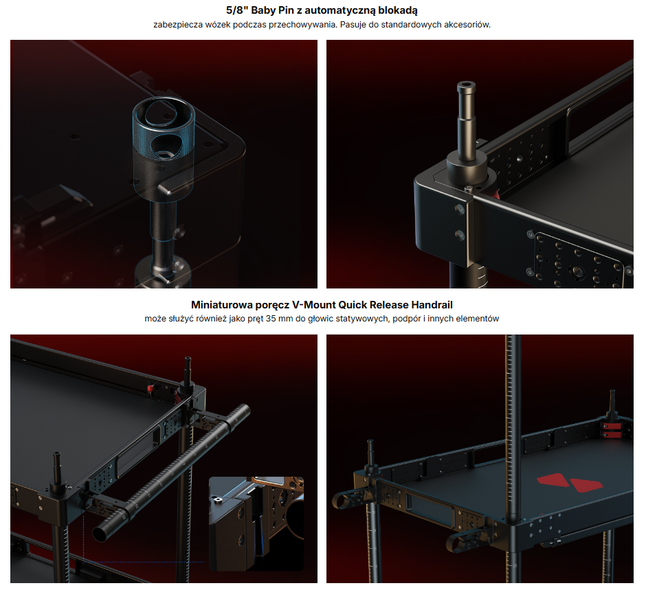 Wózek SmallRig 4573 36" Lightweight Video Production Camera Cart