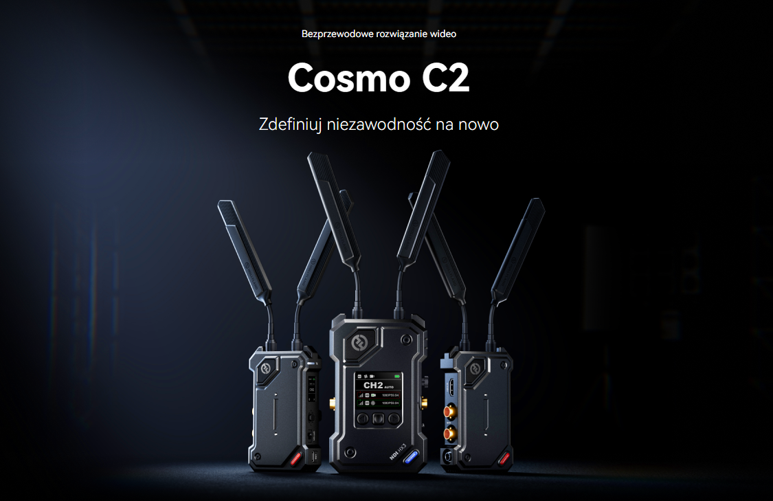 Hollyland COSMO C2 2 Transmitters/1 Receiver Kit - transmisja bezprzewodowa 1000m
