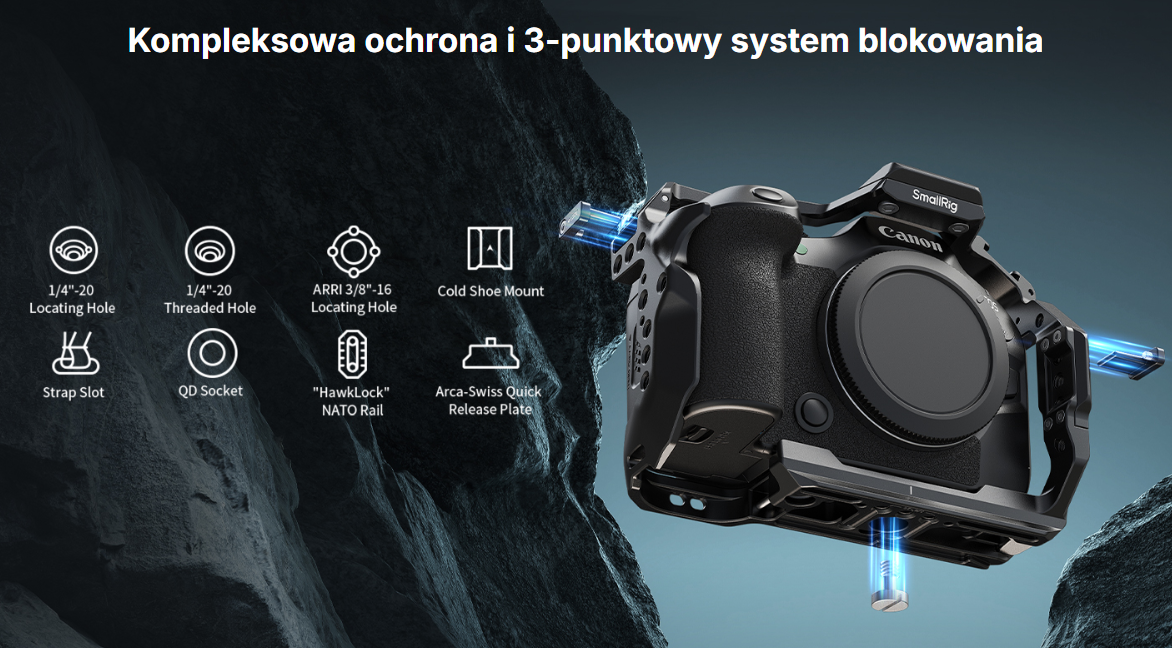 SmallRig 5960 Black Mamba Cage Kit for Canon EOS R6 Mark III / R6 Mark II