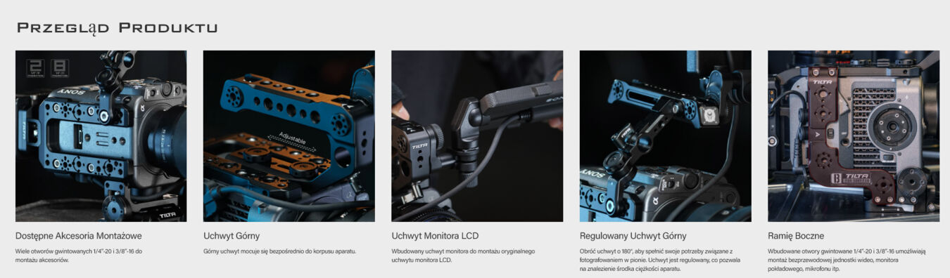 Klatka Tilta ES-T20-B-V do Sony FX6 Advanced Kit - V Mount