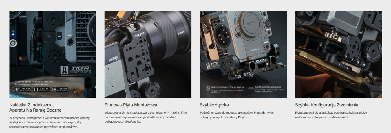 Klatka Tilta ES-T20-B-V do Sony FX6 Advanced Kit - V Mount