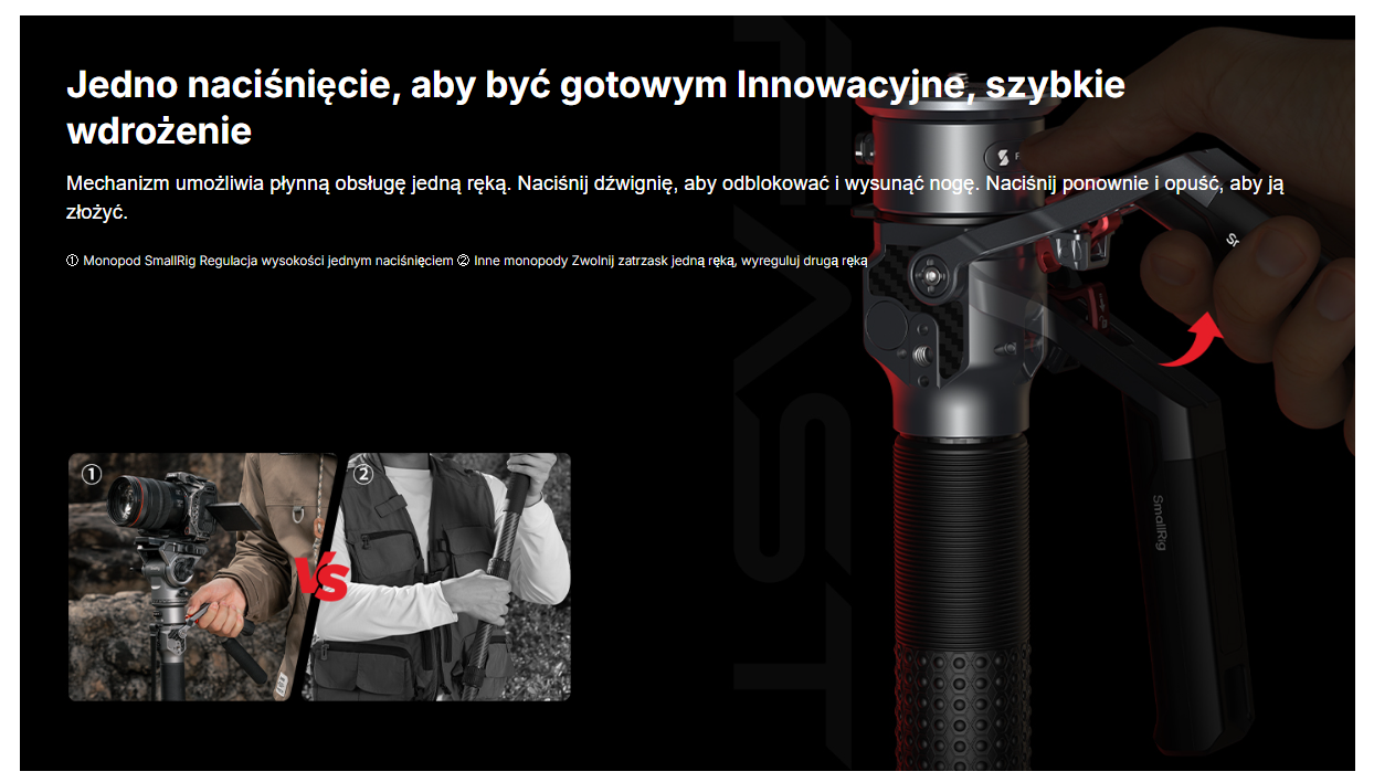 Monopod SmallRig 5565 Carbon Fiber Video