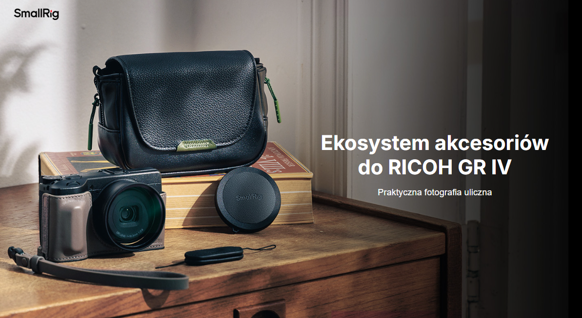 Etui SmallRig 5677 Leather Case Kit do Ricoh GRIII/GRIV (Grey)