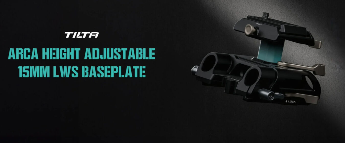 Tilta TA-HABP-B Arca Height Adjustable 15mm LWS Baseplate - Black