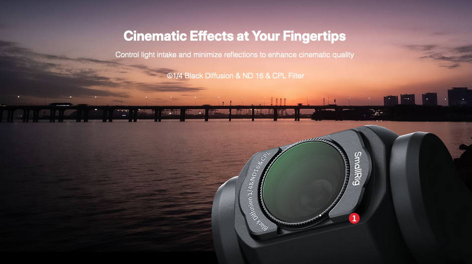 Wielofunkcyjny zestaw filtrów do DJI Osmo Pocket 3 SmallRig 5122