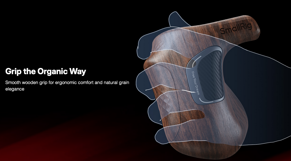 Drewniany uchwyt boczny SmallRig 5162 ImageGrip Series Wooden Handle with ARRI Rosette (Left Side)