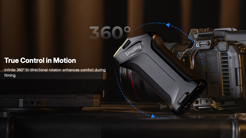 Uchwyt boczny SmallRig 5235 Rotating Side Handle with Trigger REC for Selected Canon / Blackmagic Design Cameras