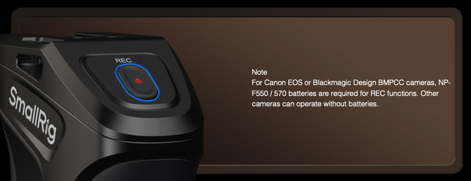 Uchwyt boczny SmallRig 5235 Rotating Side Handle with Trigger REC for Selected Canon / Blackmagic Design Cameras