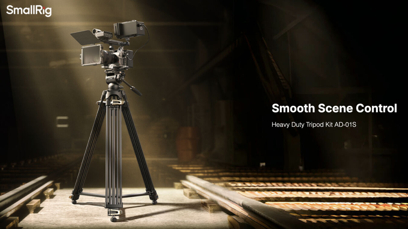 Statyw SmallRig 4686 Heavy-Duty Fluid Head Video Tripod Kit AD01S