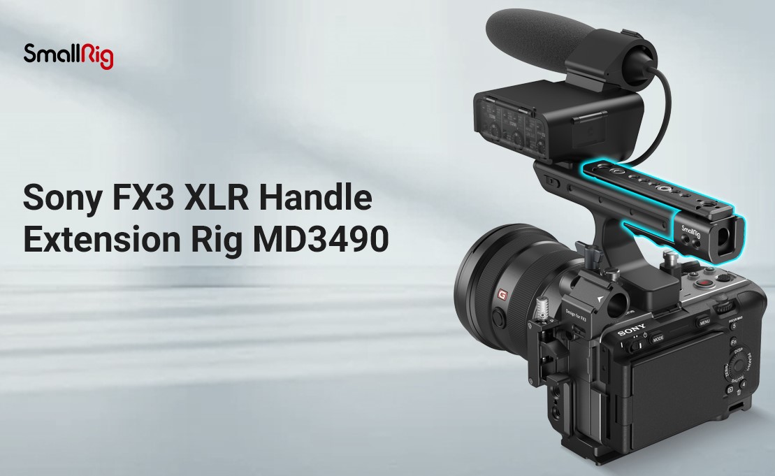 SmallRig 3490 Extension Rig Sony FX30 / FX3 XLR Handle