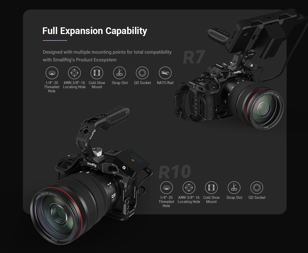Klatka SmallRig 4004 “Black Mamba” do Canon EOS R10