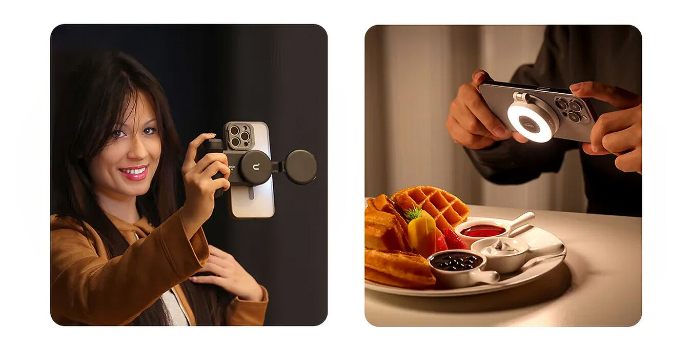 Lampa LED Ulanzi LM19 Magsafe - WB (2500 K - 8500 K) - biała