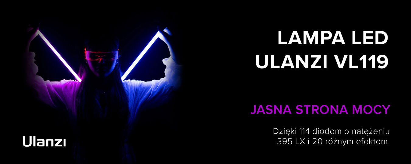 Lampa LED Ulanzi VL119 - RGB, WB (2500 K - 9000 K)