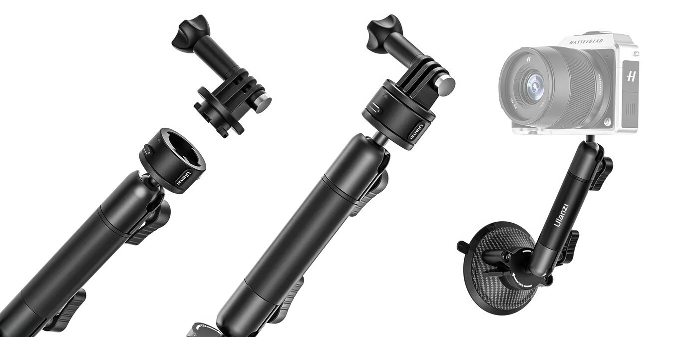 Przyssawka Ulanzi ZJ01 z ramieniem teleskopowym