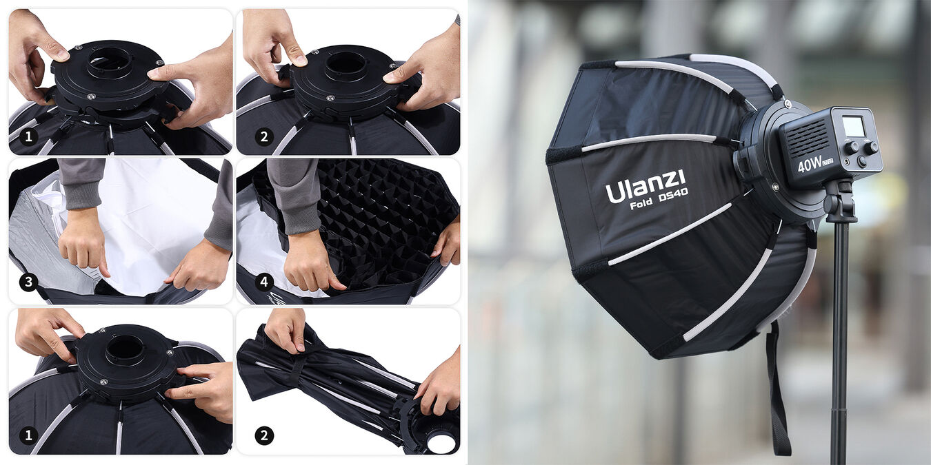 Softbox oktagonalny Ulanzi DS40 - 40 cm