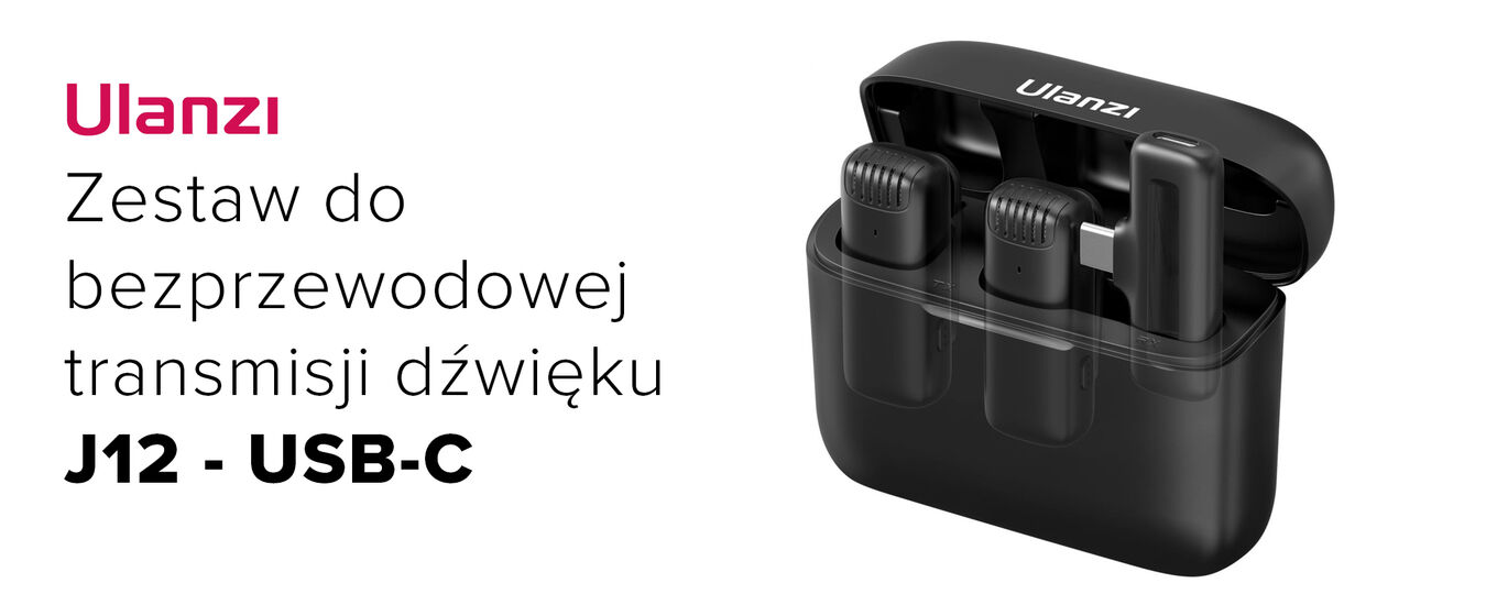 Zestaw do bezprzewodowej transmisji dźwięku Ulanzi J12 - USB-C