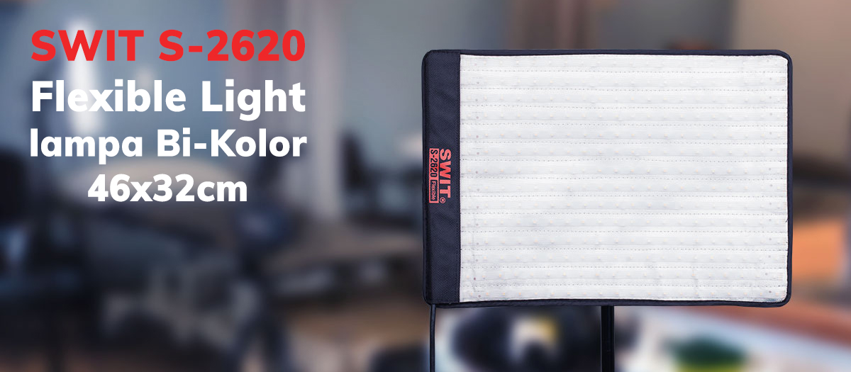 SWIT panel LED S-2620 Bi-Kolor Flexible Light 46x32cm