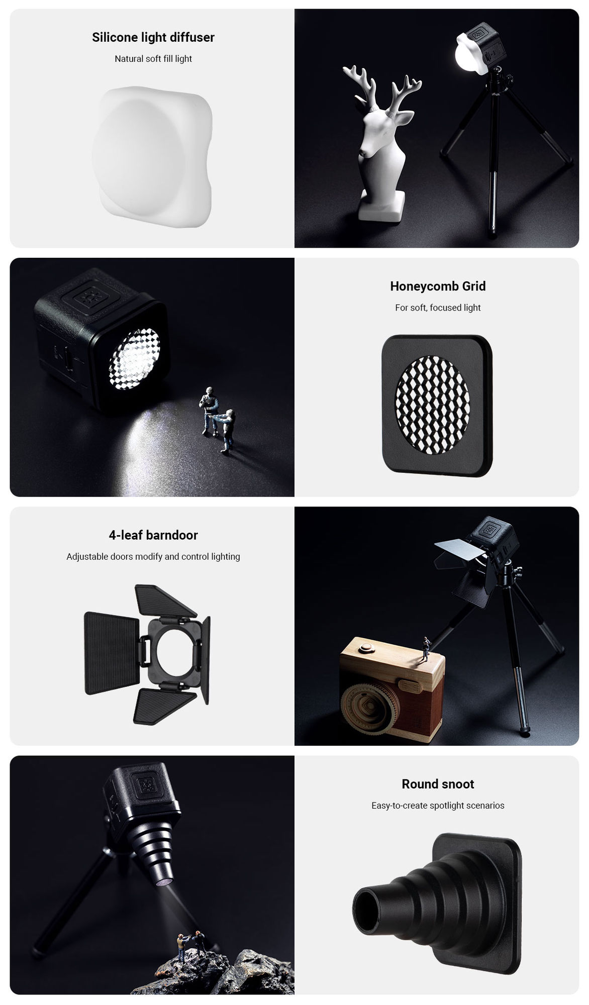 SmallRig 3469 lampka LED RM01 Video Light Kit (3 sztuki)