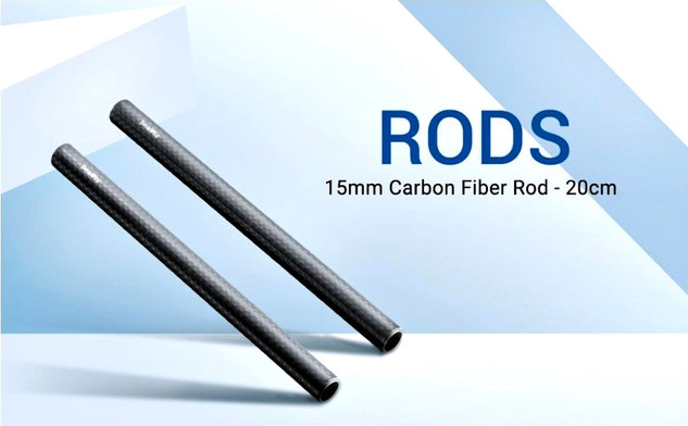 SmallRig 870 - 2 x ø15 mm Carbon Fiber Rod 20cm - wałek