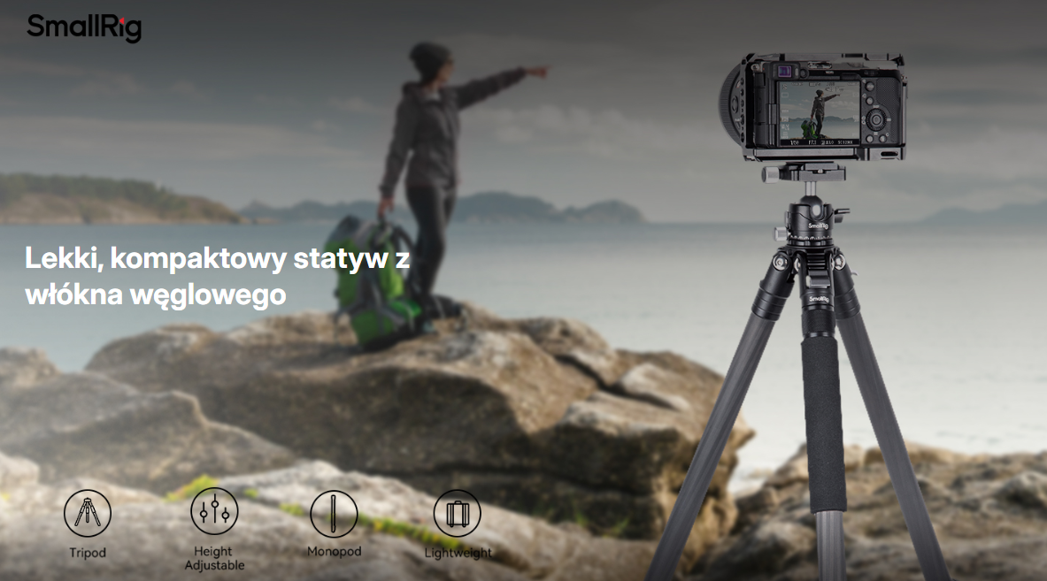 Statyw SmallRig 4060 Carbon Fiber Tripod Kit AP-10