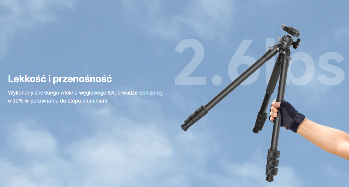 Statyw SmallRig 4060 Carbon Fiber Tripod Kit AP-10