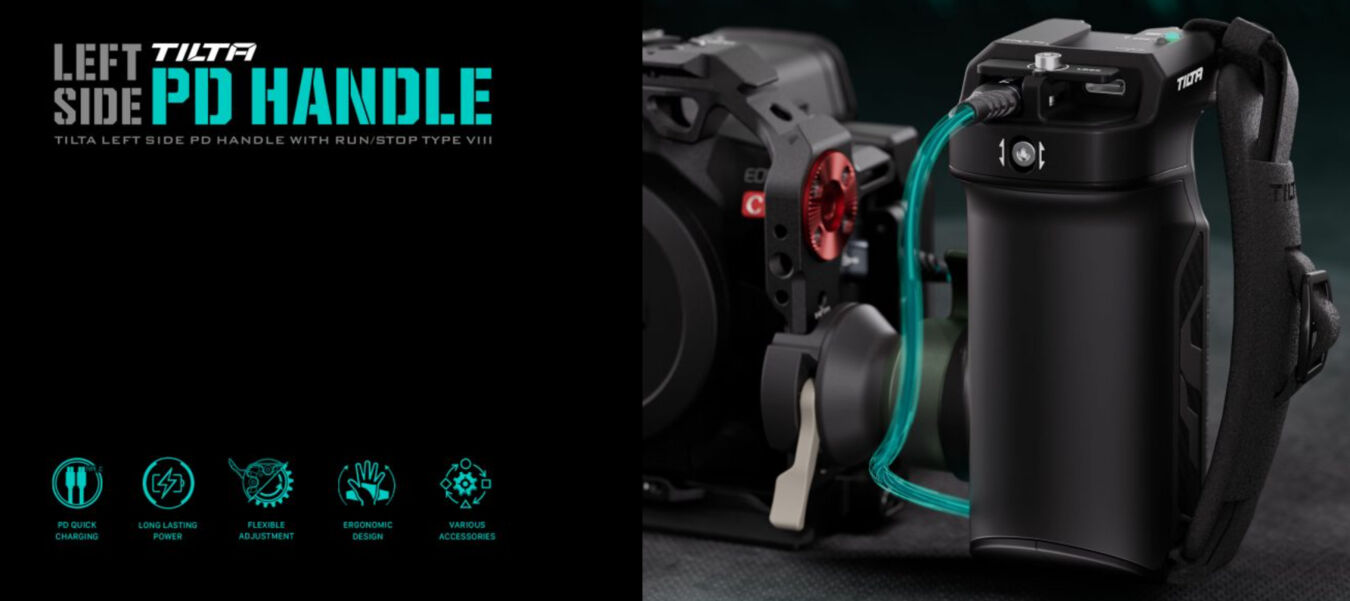 Tilta TA-LSP8-B Left Side PD Handle with Run/Stop Type VIII - Black